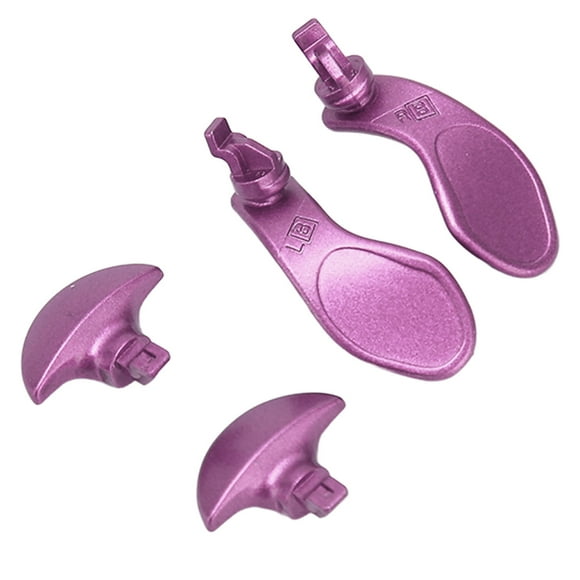 4 Pcs Palettes Métalliques, Palettes Arrière de Manette de Jeu en Acier Inoxydable, Serrures de Cheveux Arrière de Remplacement Professionnelles pour Manette Edge