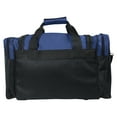 thumbnail image 4 of DALIX 17" Duffle Travel Bag with Water Bottle Mesh Pockets in Navy Blue, 4 of 5