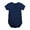 Navy, variant on Toddler Kids Unisex Baby Boys Girls Romper Cotton Solid Color Short Sleeve Tops Snap-up Infant Coverall Jumpsuit