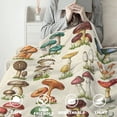 thumbnail image 2 of Mushroom Blanket for Mens Womens, Super Soft Fluffy Mushroom Gifts Plush Blanket, Lightweight Retro Flannel Adults Mushroom Decor Blanket for Christmas Thanksgiving Bed Sofa Chair 60x80in, 2 of 6