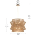 thumbnail image 3 of 52735CPZ Kichler Lighting Ophira - 4 Light Pendant-20.75 Inch Tall and 28 Inch Wide, 3 of 8