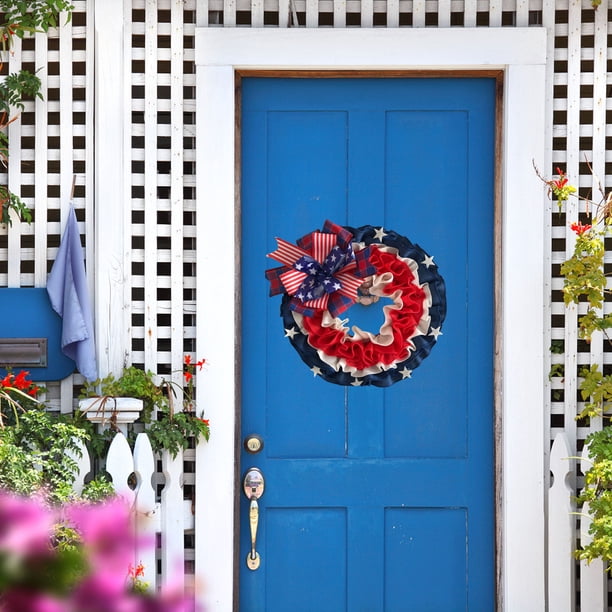 Guirnaldas de otoño, flores artificiales, coronas, adornos colgantes, decoración del Día de la Independencia, árbol al revés, simulación de PVC, flores de seda, plantas verdes, colgantes para puerta,