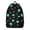 Alien Head and, variant on Alien Head and UFO Deep Black Pattern Backpack for School, Cute School Bag with Adjustable Shoulder Straps and Padded Back, 15.7"x11.8"x5.5"