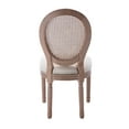 thumbnail image 6 of Armless French Dining Chair Farmhouse Dining Room Chairs Set of 2, Tufted Kitchen Chairs Upholstered Side Chair, Beige, 6 of 8