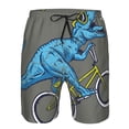 thumbnail image 4 of Naloa Fun Riding Dinosaur Men's Beach Shorts, Surfing shorts, Swim trunks, Quick Dry Swim Trunks for Surfing Beach Fun - 3X-Large, 4 of 9
