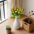 thumbnail image 2 of Artificial Butterfly Flower Bouquet Colorful Faux Stems for Garden Patio Home Wedding Vase Decor Photo Prop,Artificial 5-Branch Butterfly Flower Bouquet,Outdoor Decor for Garden, Wedding(Orange,), 2 of 9
