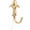 Brushed Gold, variant on khtumeware 5 Packs Antique Brass Heavy Duty Door Hanger Towel Robe Clothes Cabinet Closet Sponges Rack Towel Hooks Bathroom Coat Robe Wall Hook for Bathroom Bedroom Kitchen Hotel