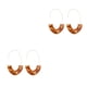 thumbnail image 4 of Pendientes Qarigey estilo simple en forma de U con estampado de leopardo colgantes de oreja adornos de joyería de moda, 4 of 6