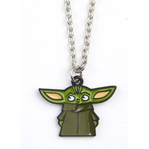 Star Wars Baby Yoda Character Enamel Metal Pendant Necklace
