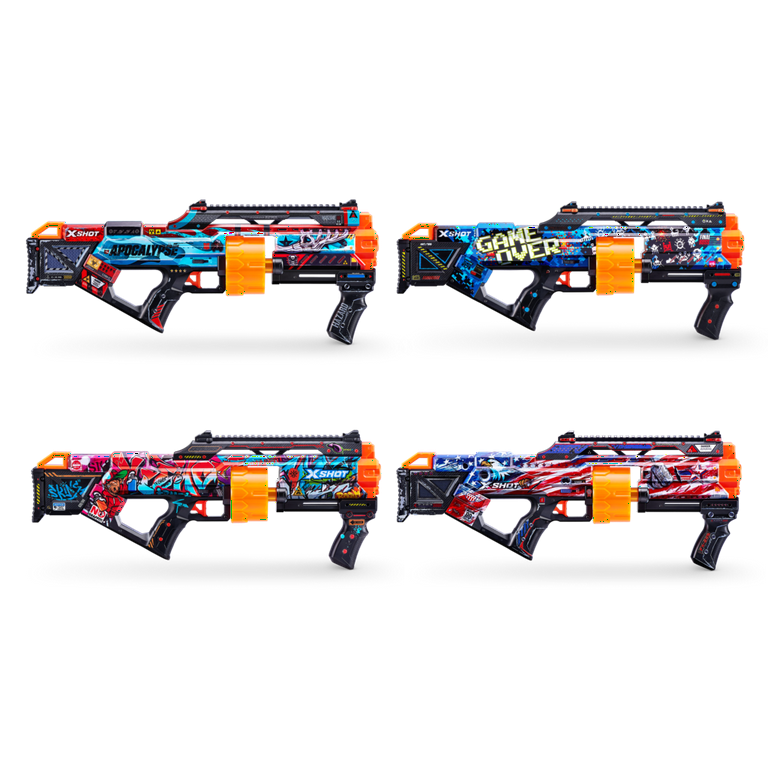 X-Shot Skins Last Stand Dart Blaster - Graffiti (16 Darts) by ZURU