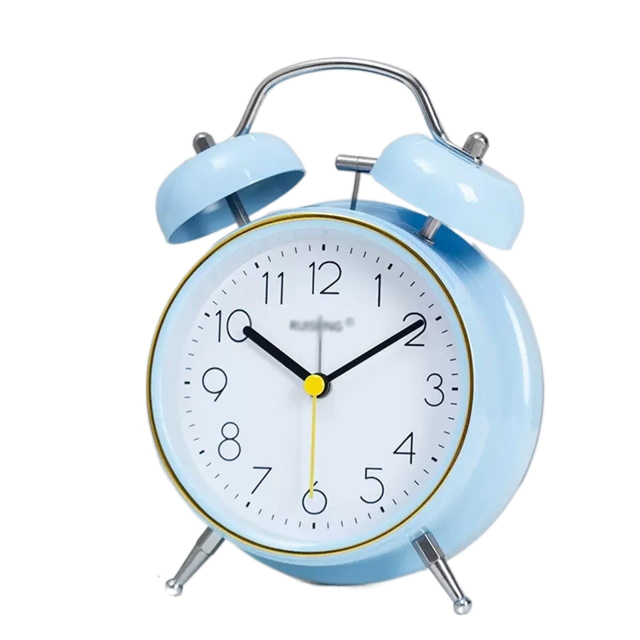 4 Inch Retro Twin Bell Alarm Clock for Kids - Loud & Non-Ticking