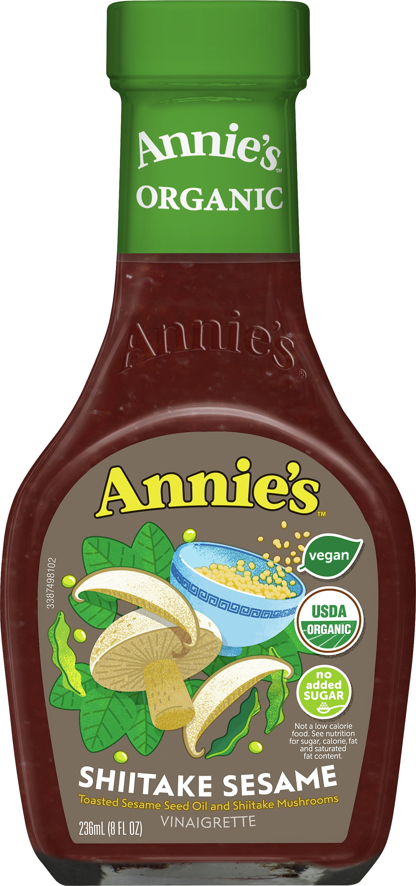Annie's Organic Shiitake Sesame Vinaigrette Salad Dressing, Vegan, 8 oz.