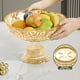 thumbnail image 4 of Frutero grande, bandeja de drenaje extraíble, diseño de rejilla, gran capacidad, estilo moderno, ideal para fiestas, resistente a la intemperie, base de metal y madera, para la cocina., 4 of 7