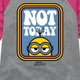 thumbnail image 3 of Despicable Me Minions - Not Today - Toddler & Youth Girls Raglan Graphic T-Shirt, 3 of 4