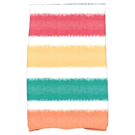 Simply Daisy 18 x 30 Fun in the Sun Stripe Print Kitchen Towel