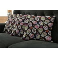 thumbnail image 5 of Ambesonne Sugar Skull Throw Pillow Cover 4 Pack, Mexico Themed Design, 18", Multicolor, 5 of 5