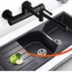 thumbnail image 3 of Mezclador de agua fría y caliente con brazo oscilante de doble articulación para montaje en pared Grifo de lavabo plegable de latón macizo, 3 of 8