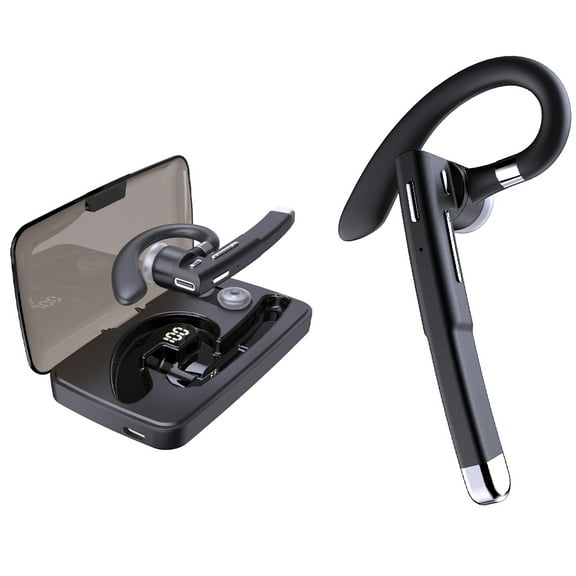 Bluetooth Headset 5.0 with Mic Noise Cancelling Bluetooth Earpiece 16Hrs Talktime Wireless Headset Hands-Free Earphone for Truck Driver iPhone Android Cell Phones