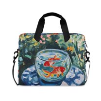 FORMRS 16" Laptop Sleeve Bag Carrying Case with Handle Travel Shoulder Briefcase, Red Goldfish