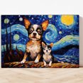 thumbnail image 4 of Chihuahua Dog Canvas Van Gogh Starry Night Wall Art Gifts Canvas Wall Art Frame Music Artist Customized Canvas Framed Photo Art Work For The Bedroom(Gifts For Dog Lover ), 4 of 6