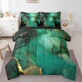 thumbnail image 1 of YST Turqoise Marbling Bedding Set, 7-Piece, Watercolor Aesthetic Theme, Twin, 1 of 4
