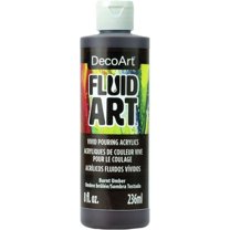 Deco Art DFA-18 Burnt Umber Fluid Art Ready To Pour Acrylic Paint