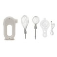 thumbnail image 1 of Electric Hand Mixer, Anti Slip Handle Design 20W Handheld Milk Frother 3 Speeds  For Home For Kitchen For Baking White, 1 of 8
