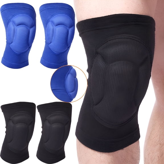 TELOLY 1 Pair Protective Volleyball Knee Pads Thick Sponge Anti-Collision Kneepads Protector Non-Slip Wrestling Dance Knee Pads Support Sleeve for Outdoor Sports