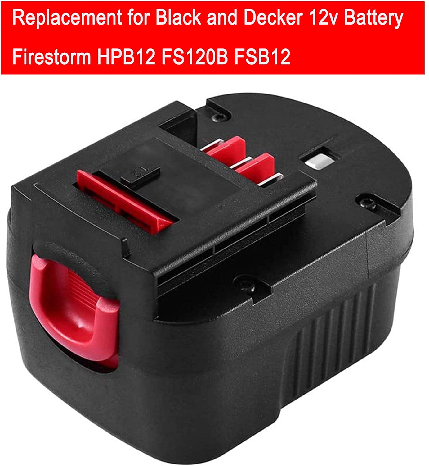12Volt Battery / Charger for Black & Decker HPB12 FSB12 FS120B 3600mAh 12V  Ni-MH