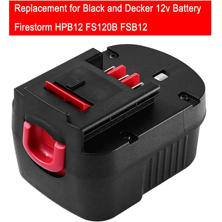 12V 3000mAh NI-CD Replacement Battery for Black&Decker A1712 FS120B FSB12  HPB12 A12 A12-XJ A12EX FS120B FSB12 L50 - AliExpress