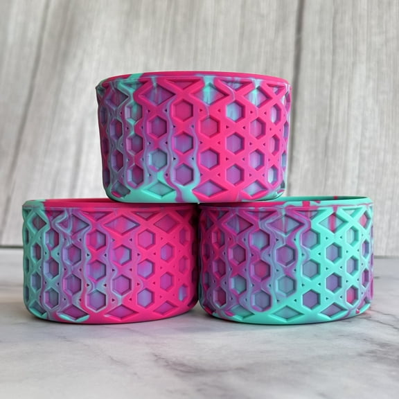 Tropical Passion Waffle Silicone Tumbler Boot – Protective Cup Bottom Cover – Fits Most 20oz/30oz/40oz Tumblers