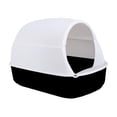thumbnail image 1 of Caja de arena para gatos Yuyangstore con capucha y tapa extraíble Negro, 1 of 8