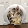 thumbnail image 1 of Puerta para gatos para puerta interior, caja de arena para mascotas oculta, puerta para gatos de hasta 25 libras, apertura de paso de 8,46 x 7,87 pulgadas (XL), 1 of 5
