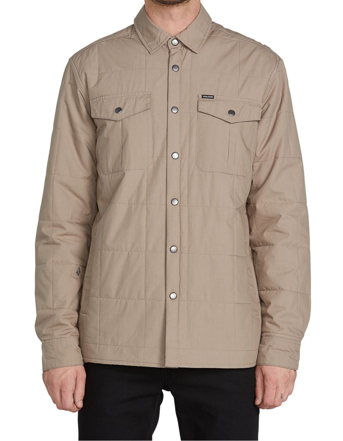 Volcom Mens Double Pocket Button Up Jacket 