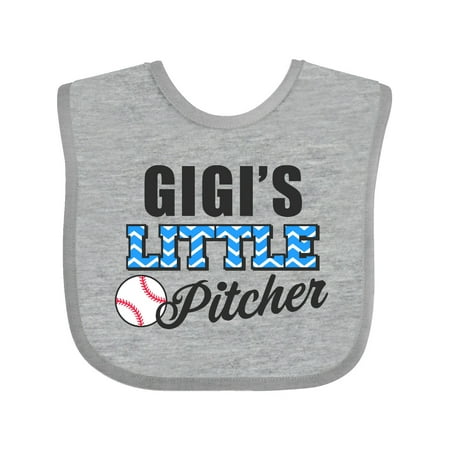 

Inktastic Baseball Gigis Little Pitcher Gift Baby Boy Bib