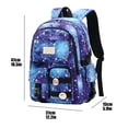 thumbnail image 3 of Xeede Blue Backpack, Cute Backpack, Aesthetic Backpack, Laptop Bookbag, Fashion Casual Travel Daypack, Large Capacity Bookbags, Water Resistant Backpacks, Sturdy Backpack, 3 of 6