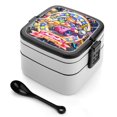thumbnail image 1 of Kirby Fiambrera de Doble Capa, Contenedor de Almuerzo Portátil Apilable, Almacenamiento de Alimentos Hermético a Prueba de Fugas, 1000ml, 1 of 6