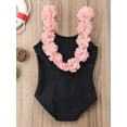 thumbnail image 3 of Bmnmsl New Toddler Baby Girl Kids Floral Backless Swimmable Swimsuit Swimwear Bathing Suit Outfit, 3 of 4