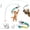 White, variant on Black Interactive Cat Toy for Indoor Cats, Automatic Flying Bird Feather Toy, USB Rechargeable Electric Cat Wand with Strong Suction Base, Motion Activated Self-Play Enrichment Toy for Bored Cats
