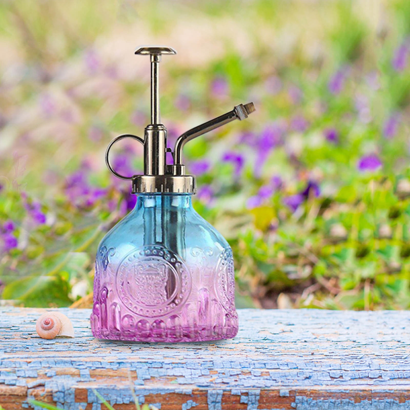 LYINGF Gardening Retro Glass Watering Can Pressure Spray Watering Watering Can,Handheld Spray Bottle for Garden Plants Cleaning Solutions Outdoor Indoor Gardening and Cleaning Work