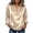 Gold, variant on Women's Shiny Satin Collar V Neck Blouse, Cuffed Long Sleeve Dressy Top for Office Evening Daily Wear