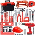 thumbnail image 2 of Children's Toolbox Engineer Simulation Repair Tools Pretend Toy Electric Drill Screwdriver Tool Kit Play Toy Box Set for Kids, 2 of 6
