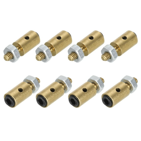 Linkage Stoppers Connecting Servo Arm Push Rod with Nut and Screw for RC Airplane,D4x1.2mm 8Pcs
