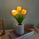 thumbnail image 2 of Advancent Luz nocturna de ahorro de energía con luz para el cuidado de los ojos para lámpara de flores artificiales para decoración de Iluminación y accesorios Big 3 cabeza púrpura, 2 of 6