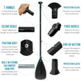 thumbnail image 3 of Sup Adjustable Surfboard Paddle Aluminum  Alloy Lightweight SUP Paddle Detachable Paddle, 3 of 7