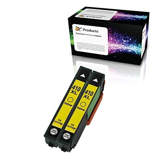 OCProducts Compatible Ink Cartridge Replacement for Epson 410 410XL Yellow for Expression XP-630 XP-830 XP-530 XP-635 XP-640 Printers (2 Pack)