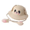 thumbnail image 3 of Sombrero de sol para Niñas Sunnimix Sombrero de playa Plegable Gorra de Panamá Al Aire Libre beige, 3 of 8