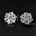 thumbnail image 2 of 2 clips para zapatos de novia, hebillas para zapatos de tacón con pedrería y flores. Adornos para zapatos de boda., 2 of 8