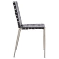 thumbnail image 4 of SAFAVIEH Rayne Woven Dining Chair, Black/Silver, Set of 2 (15.8 in. W x 19.8 in. D x 33.5 in. H), 4 of 14