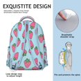 thumbnail image 5 of Fashion Strawberry Print Backpack - Perfect for Students & Women, Lightweight School Bag for College & Work, Spacious Laptop Backpack, Cute Strawberry Gift, 5 of 6